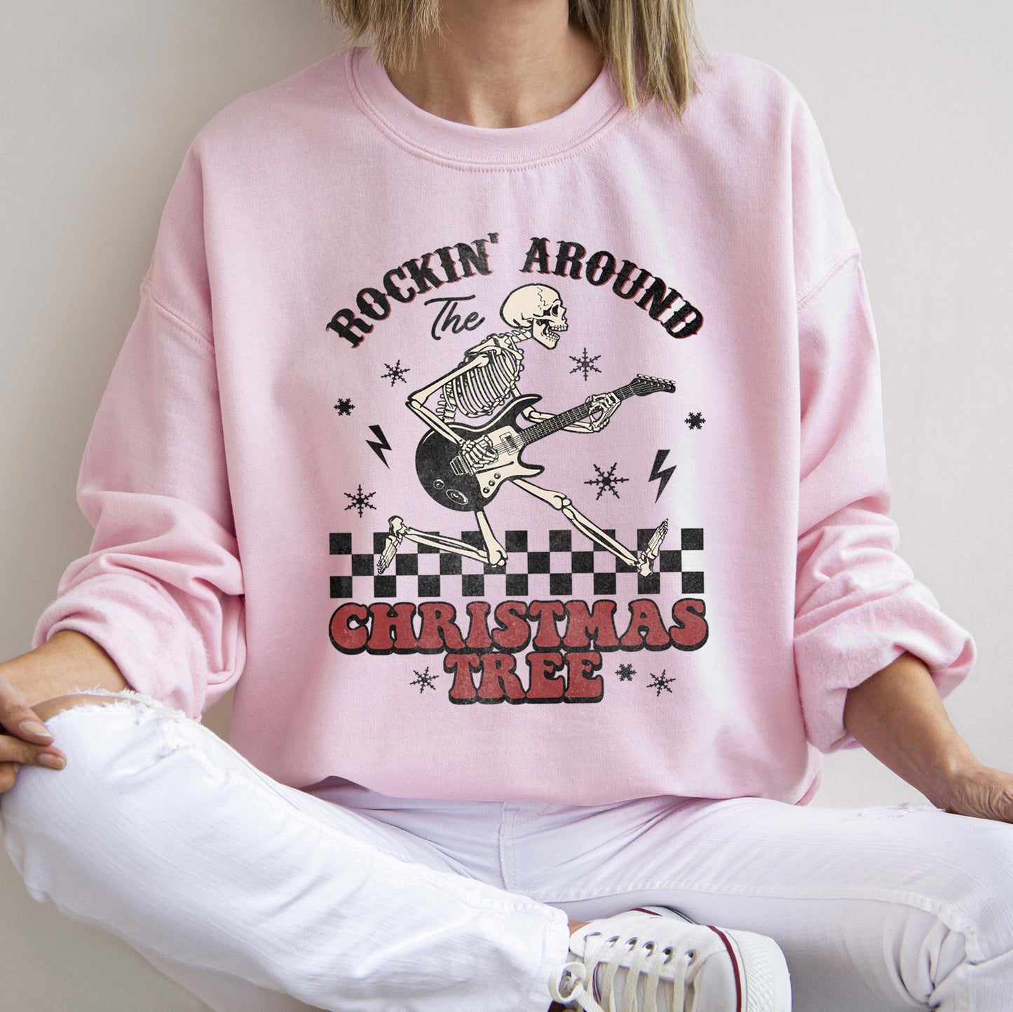 Rocking Around The Christmas Tree, Skeleton Rock Sweatshirt