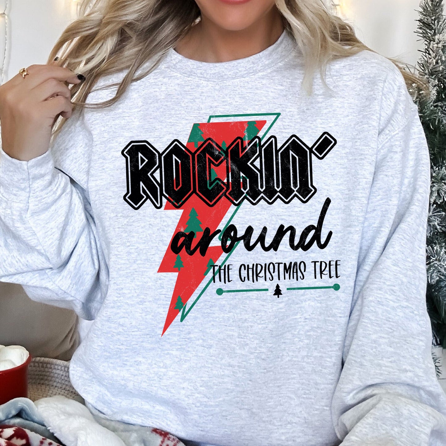 Rocking Around The Christmas Tree, Lightning Bolt Sweatshirt