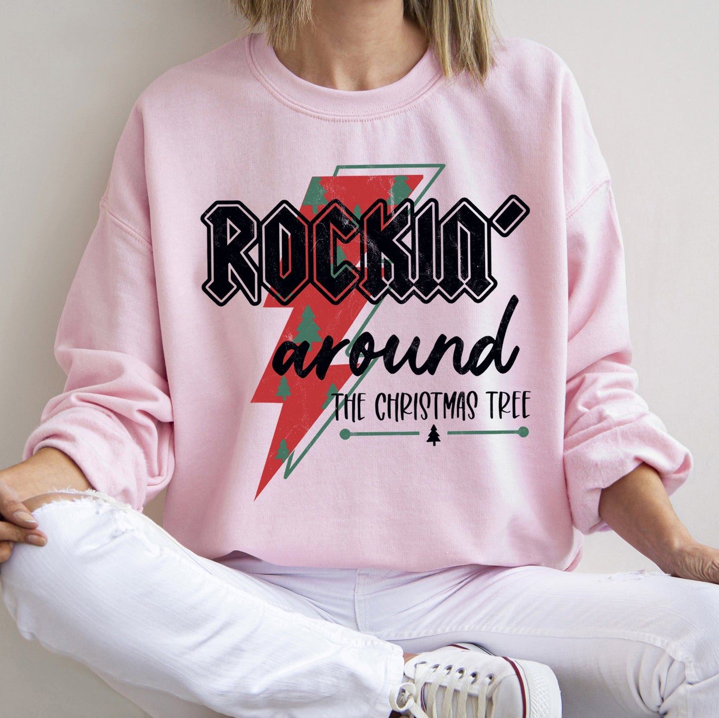 Rocking Around The Christmas Tree, Lightning Bolt Sweatshirt