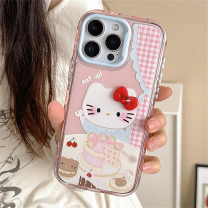 Pink Strawberry Cake Hello Kitty Phone Case