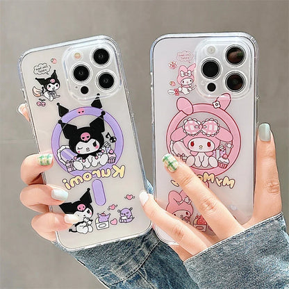 Cute Kuromi My Melody For Magesafe Wireless Charge Phone Case