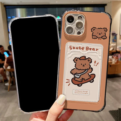 Cute Skate Bear Phone Case