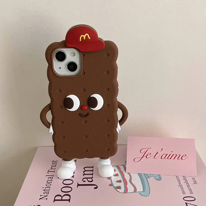Chocolate Toast Cookies Soft Silicone Phone Case
