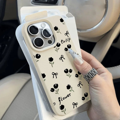 Flower Soft Leather Phone Case