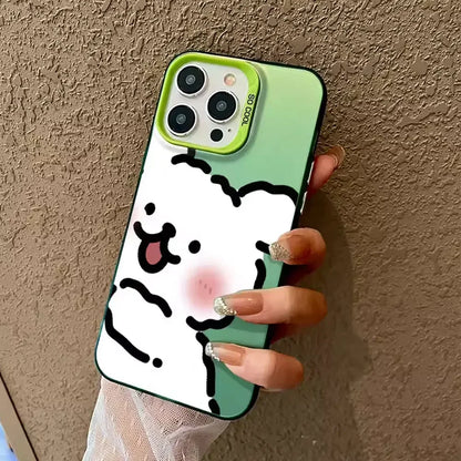 Cute Anime Dog Lovers Couple Phone Case