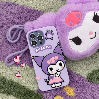 Cartoon Strawberry Melody Kuromi Lotso Phone Case