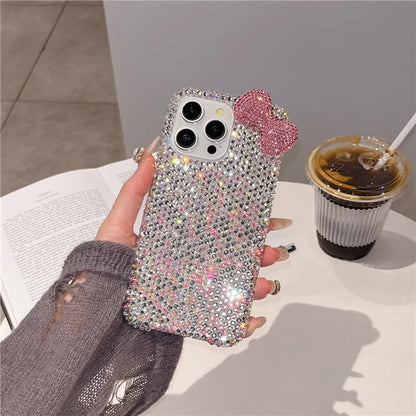 Premium Cute Full Diamond Bow Phone Case