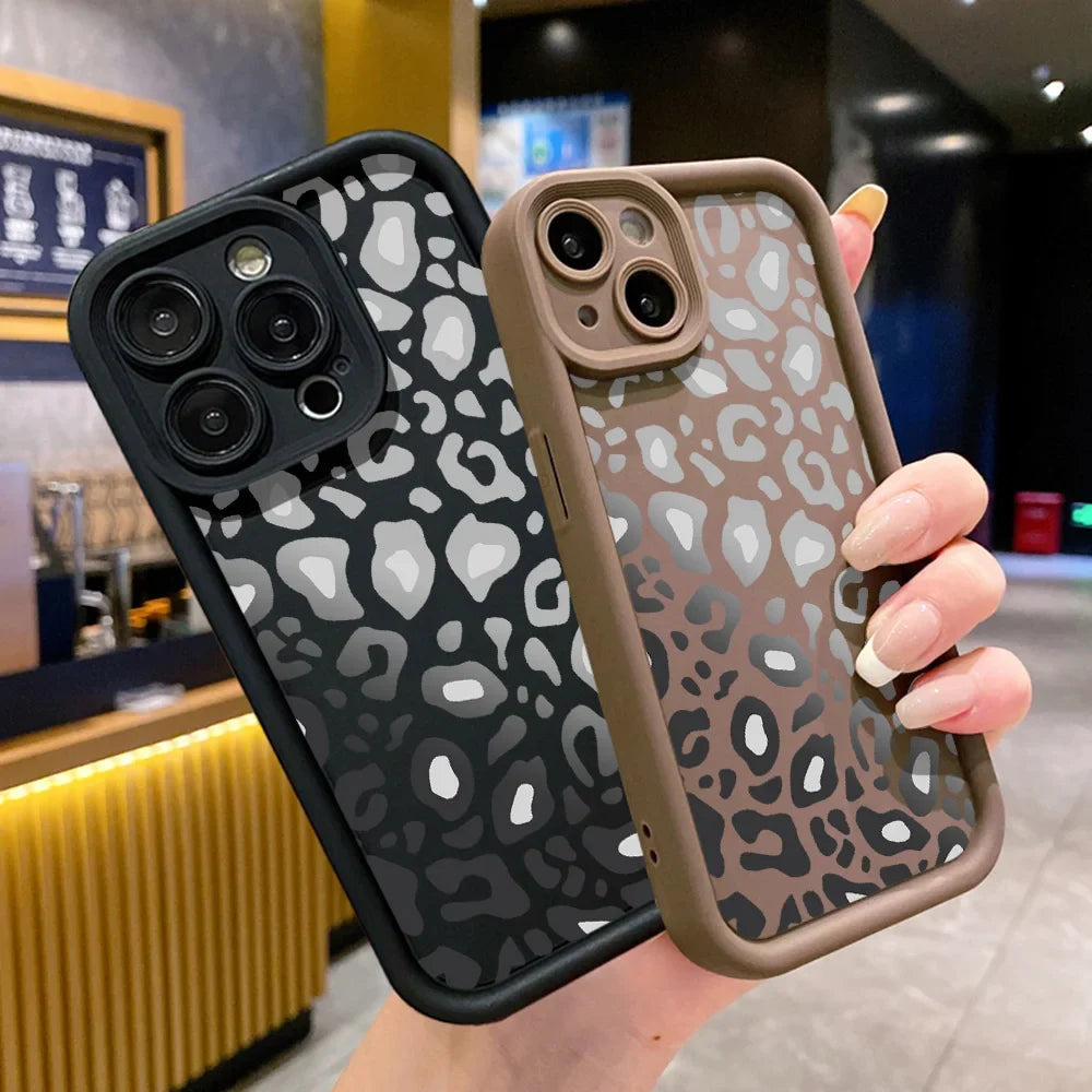 Leopard Print Silicone Phone Case