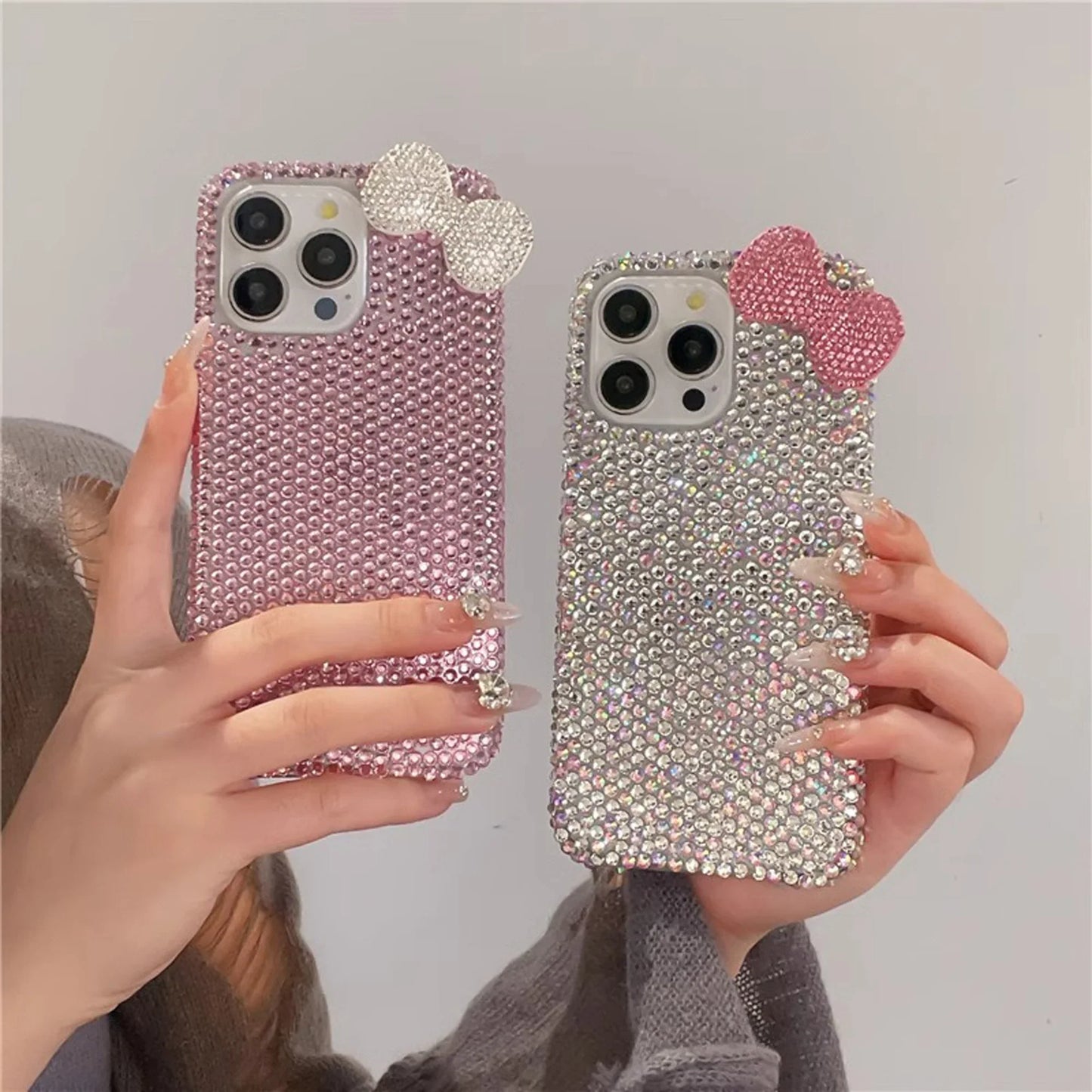 Premium Cute Full Diamond Bow Phone Case