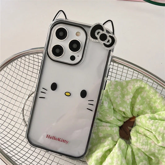 Cute Cat Ears Simple Lovely Hello Kitty Phone Case