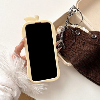 Funny 3D Cartoon Apple Designs Soft Silicone Phone Case