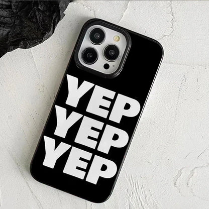 Luxury Personalized Art Black And White Letters Phone Case