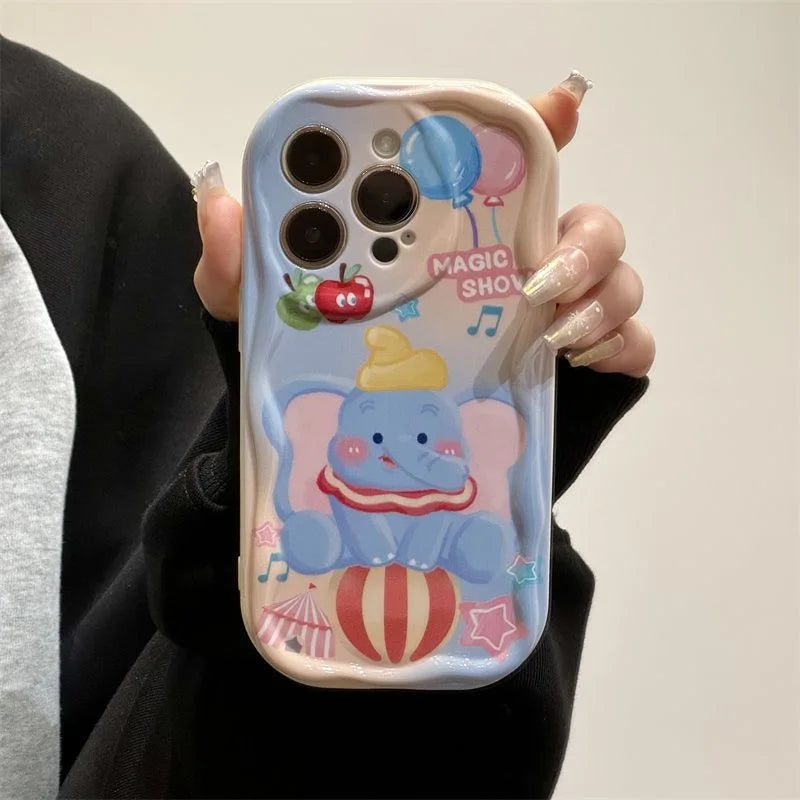 Cute Elephant Ear Holder Cartoon Phone Case