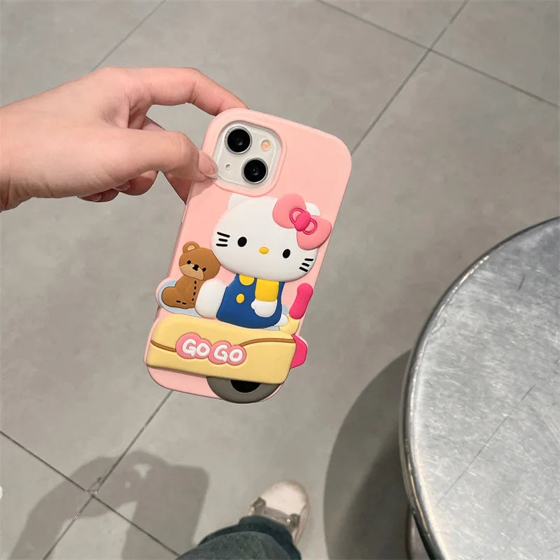 Kawaii Cartoon Hello Kitty Melody Phone Case For iPhone