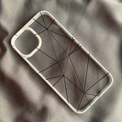 Lrregular Lines Creative Geometry Shockproof Clear Phone Case