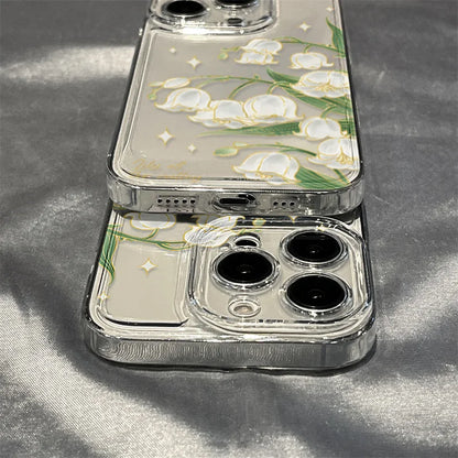 Flower Shockproof Transparent Phone Case
