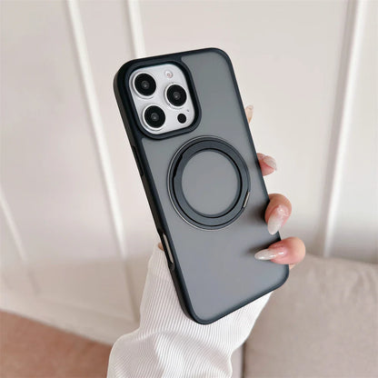Luxury Magnetic Stand Matte For Magsafe Phone Case