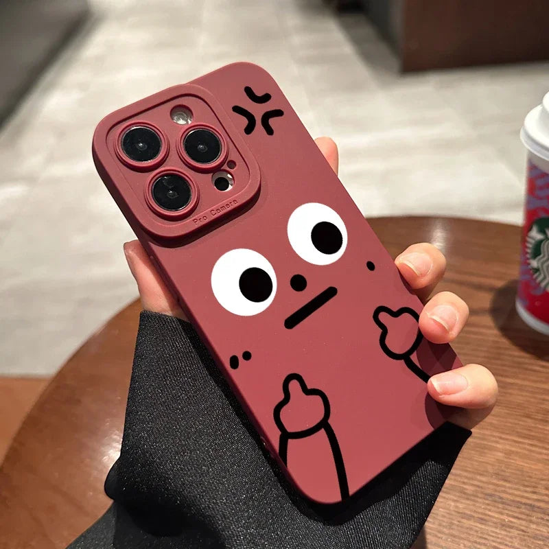 Cartoon Funny Middle Finger Phone Case