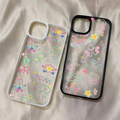 Mini Cute Colorful Cartoon Pattern Cover Phone Case