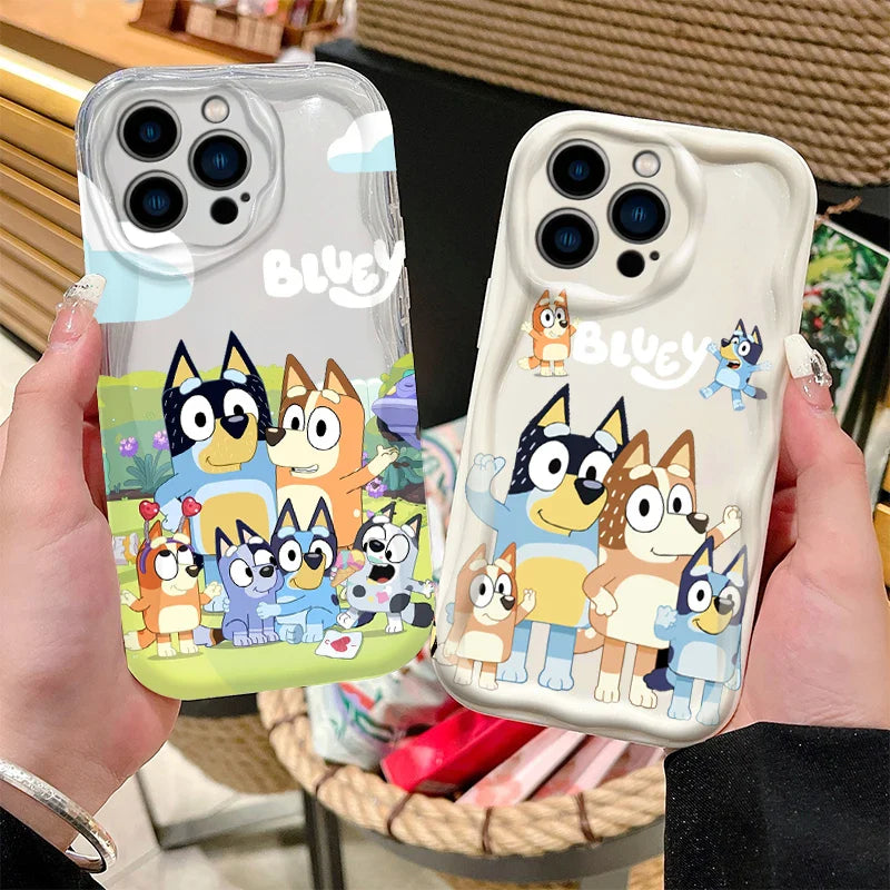 Cartoon Dog Soft White Phone Case For iPhone