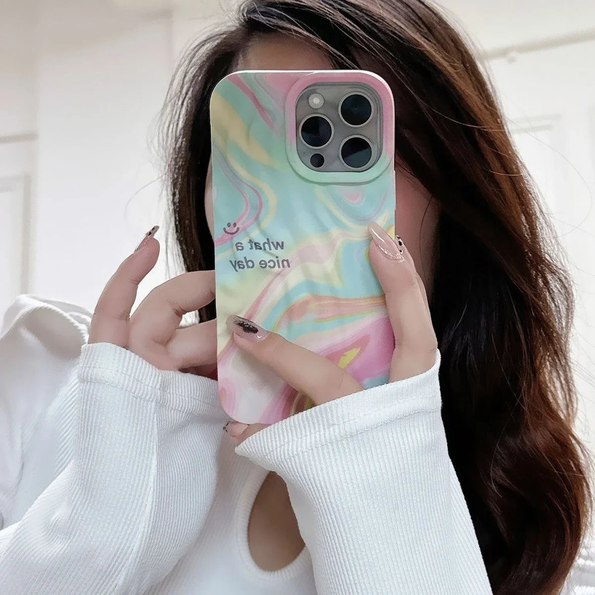 Fashion Wave Gradient Candy Color Phone Case