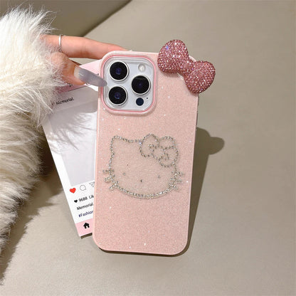Candy Glitter Cute Diamond Hello Kitty Phone Case