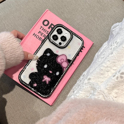 Luxury Diamond Bling Glitter Cartoon Hello Kitty Phone Case