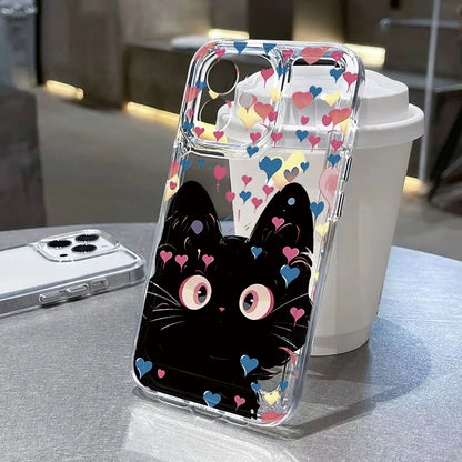 Heart Graphic Soft Silicone Bumper Phone Case