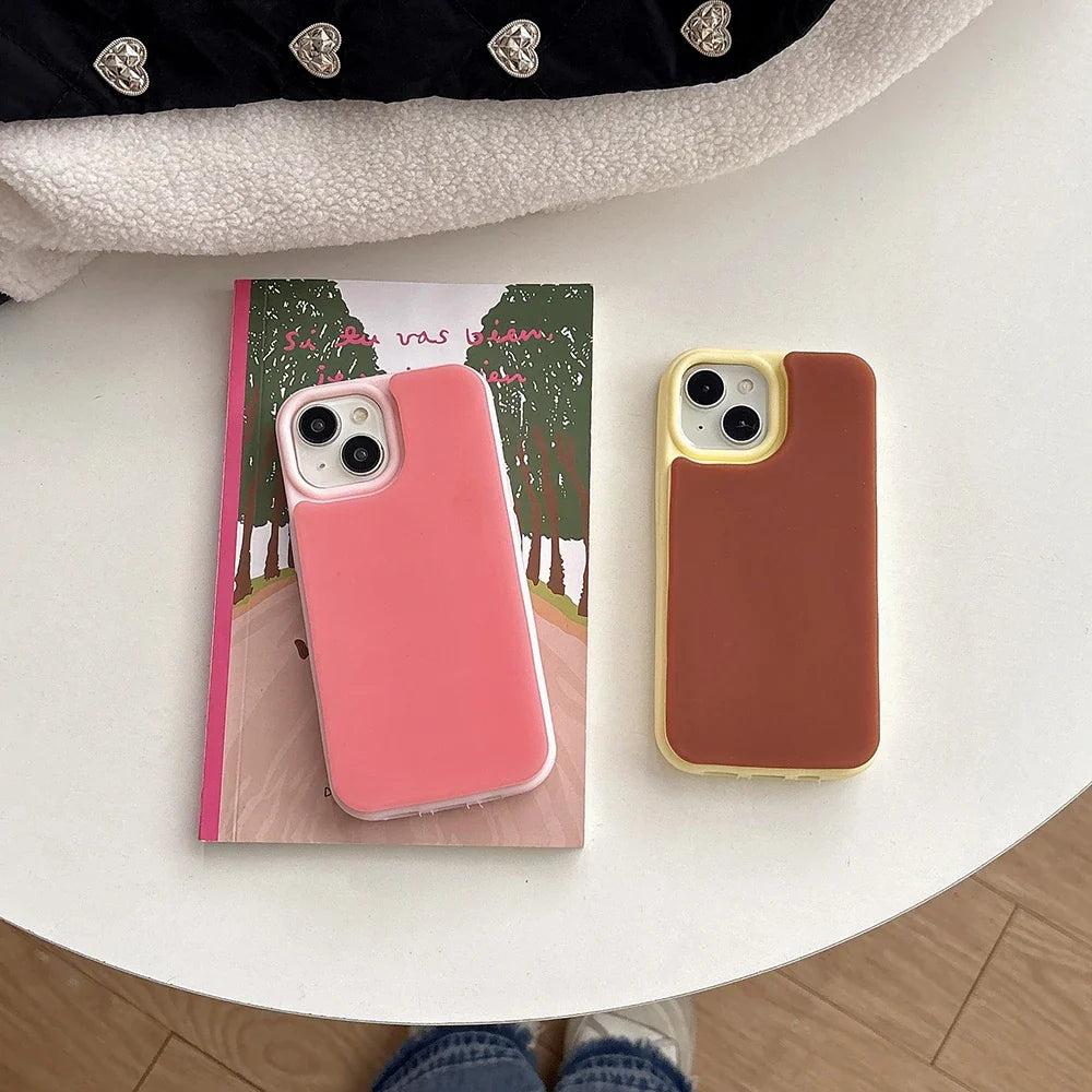 Jelly Colored Liquid Women Girls Magnetic Slim Soft Silicone Phone Case
