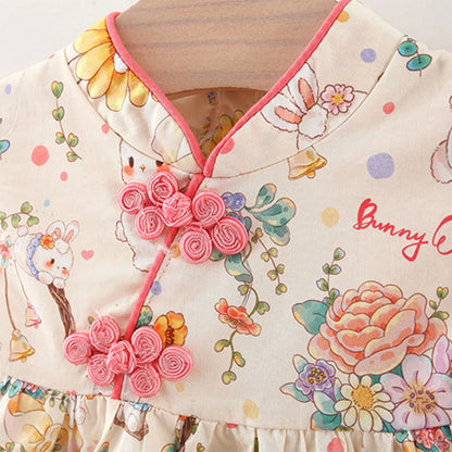 Mandarin Floral Dress