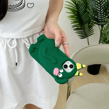 Funny 3D Cartoon Cucumber Elf Phone Case