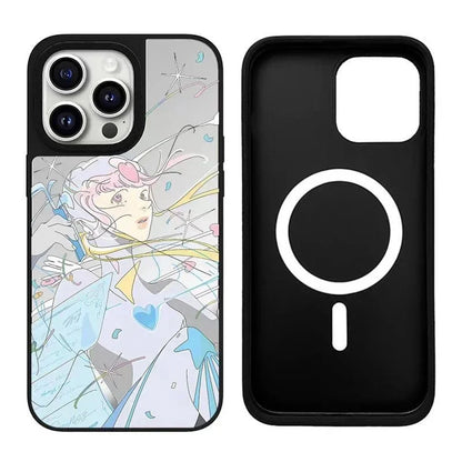 MagSafe Mirror Surface Anime Girl Case Phone Case