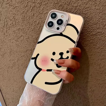 Cute Anime Dog Lovers Couple Phone Case