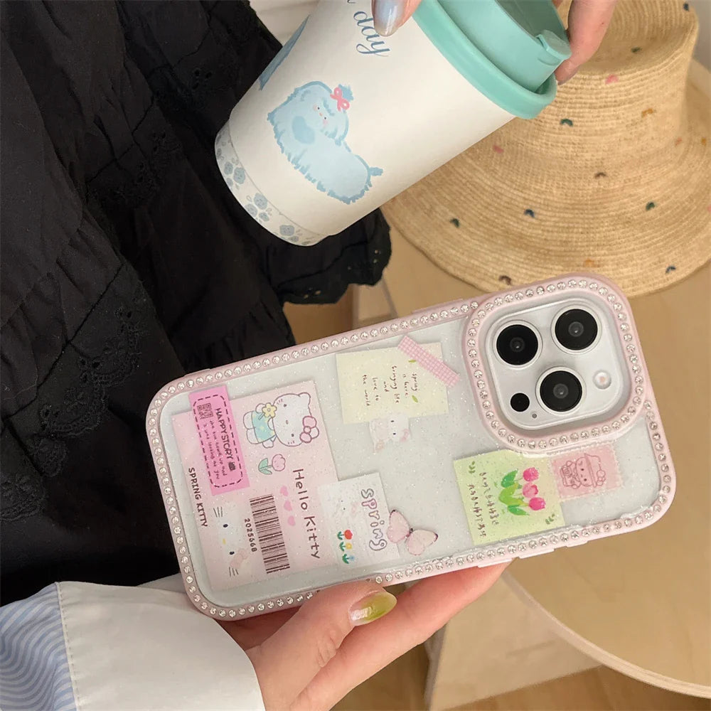 Hot Trend Barcode Label Cute Hello Kitty Daily Life Phone Case