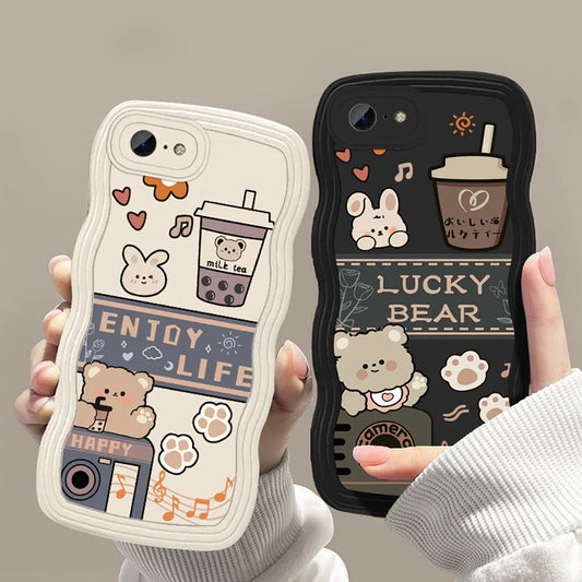 Cute Cartoon Rabbit Bear Phone Case