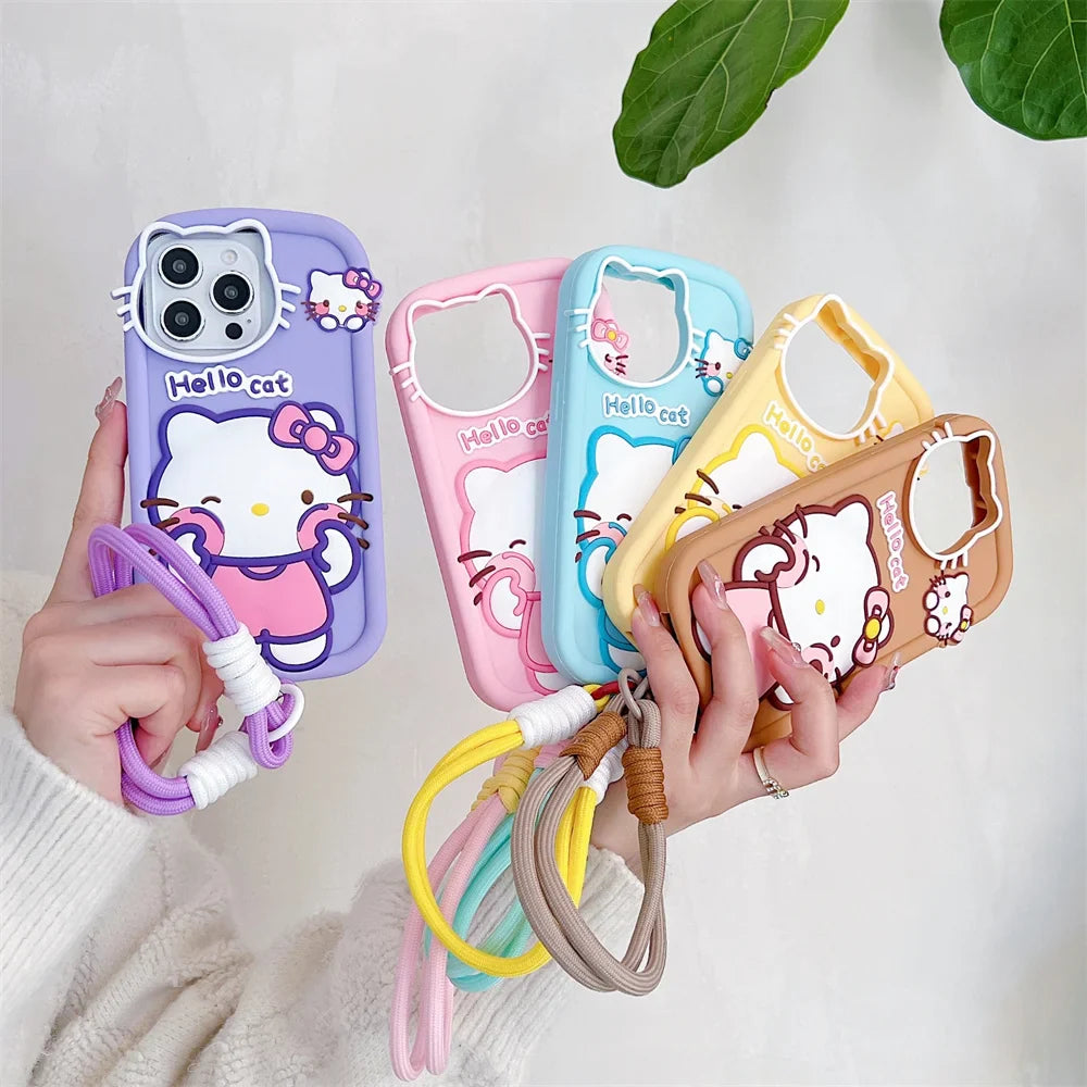 Cartoon Hello Kitty Silicone Phone Case