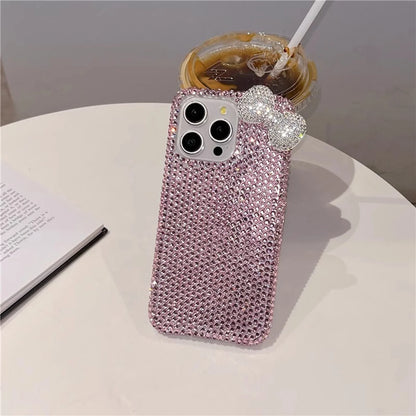Premium Cute Full Diamond Bow Phone Case