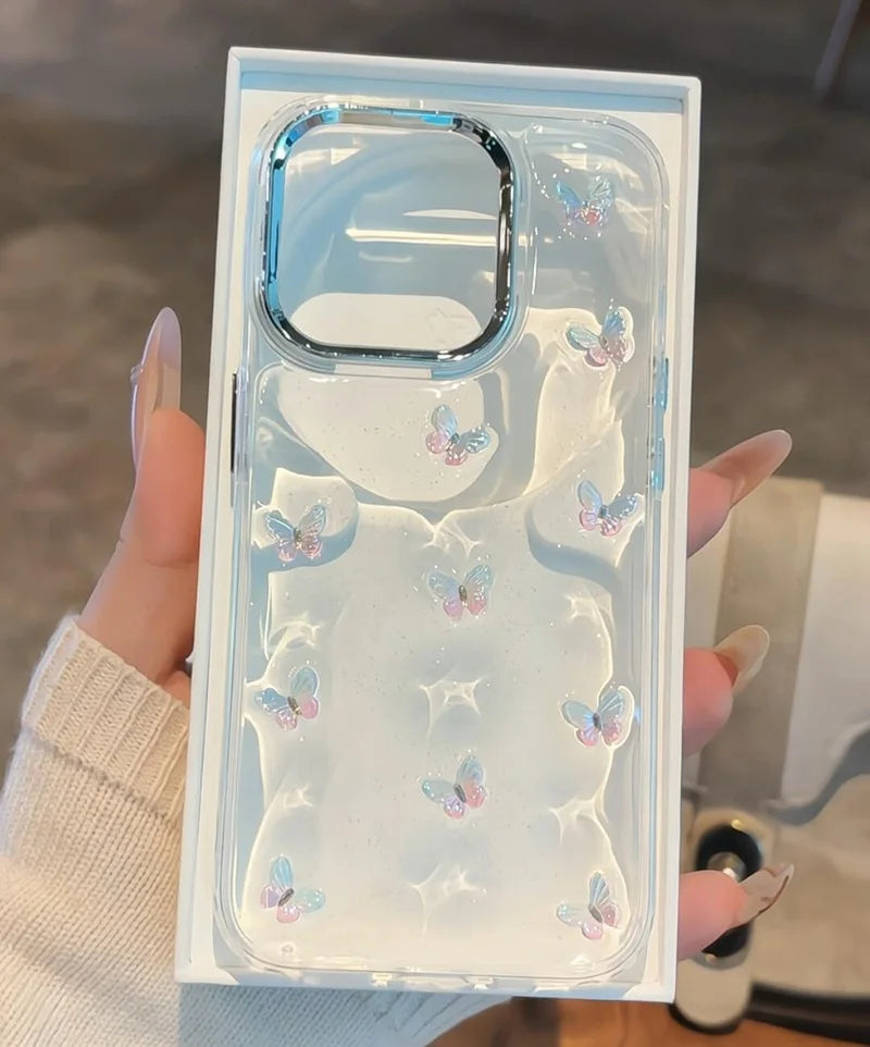 Luxury Gradient Butterfly Glitter Phone Case