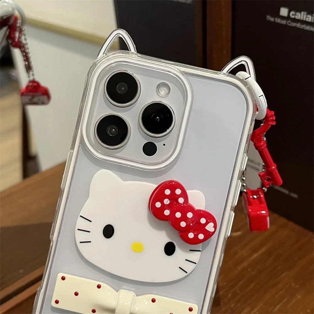 Candy 3D Cat Ears Hello Kitty Slim Phone Case