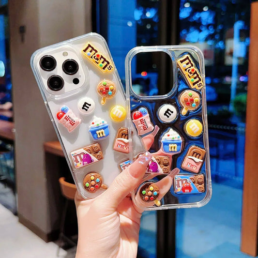 Super Cute M beans chocolate Phone Case