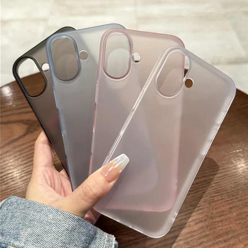 Translucent Matte Hard Plastics PC Phone Case