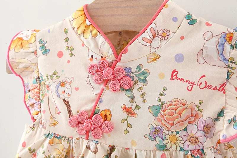 Mandarin Floral Dress