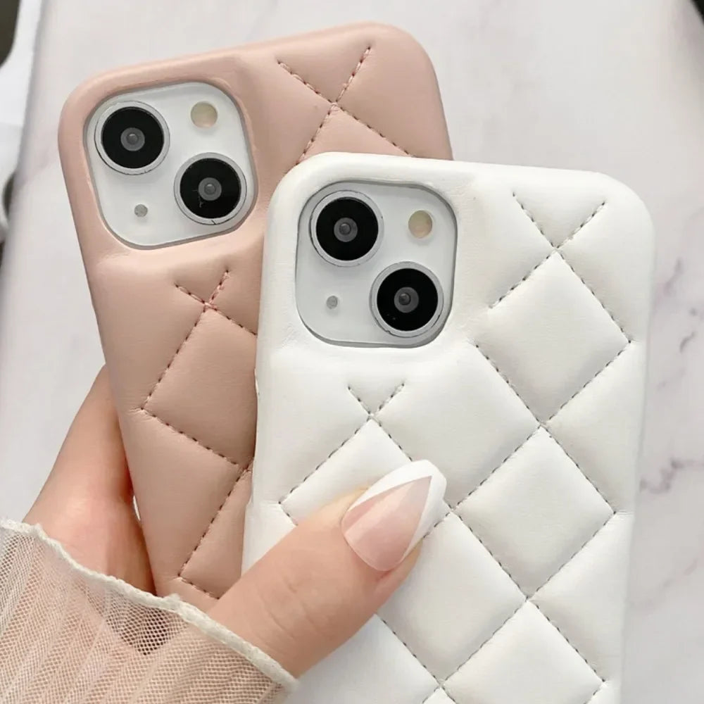 For iPhone 16 Pro Luxury Leather Phone Case