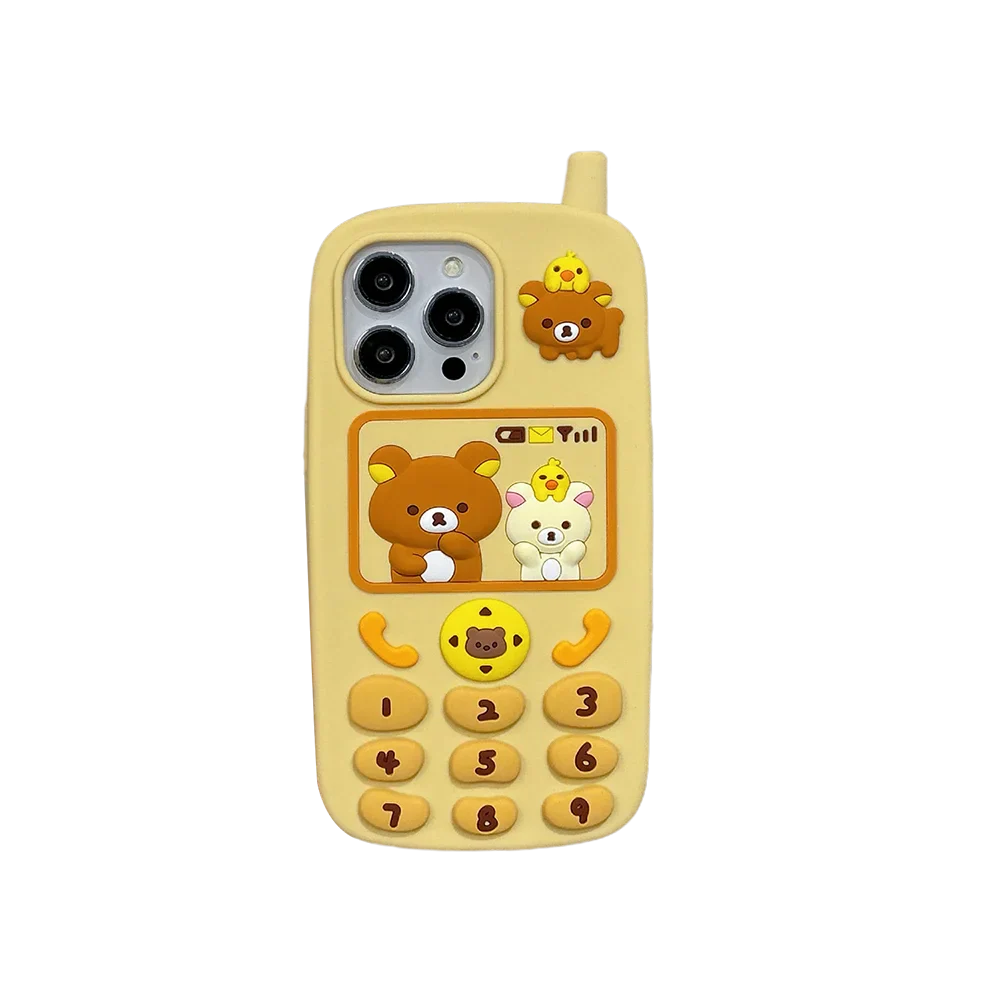 Funny Cartoon Rilakkuma Bear Phone Case