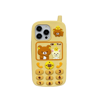 Funny Cartoon Rilakkuma Bear Phone Case