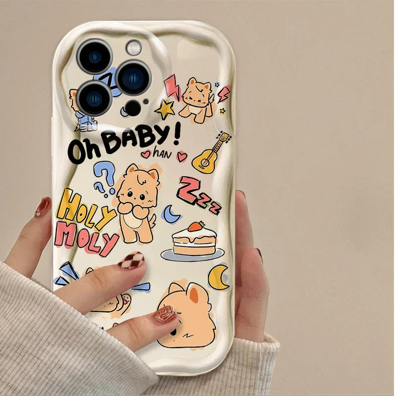 Cartoon Kids Soft Silicone Phone Case For iPhone