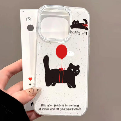 Ins Style Line Fruit Silicone Phone Case For iPhone