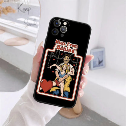 Funny Halloween Let's Summon Demons Graphic Black Soft Silicone Case For iPhone