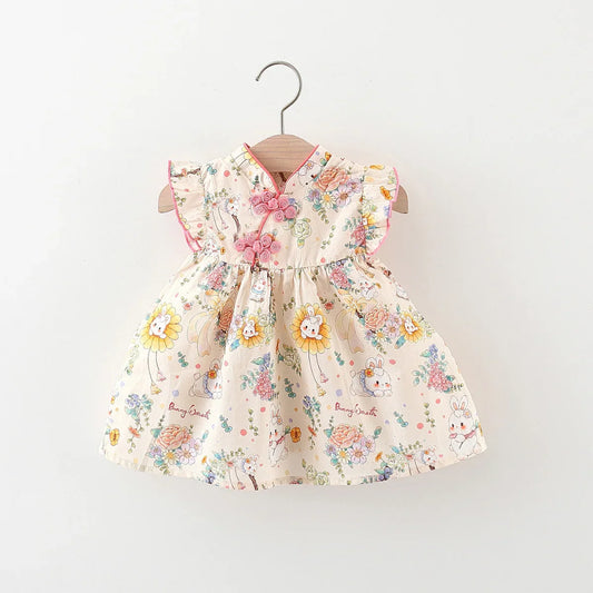 Mandarin Floral Dress
