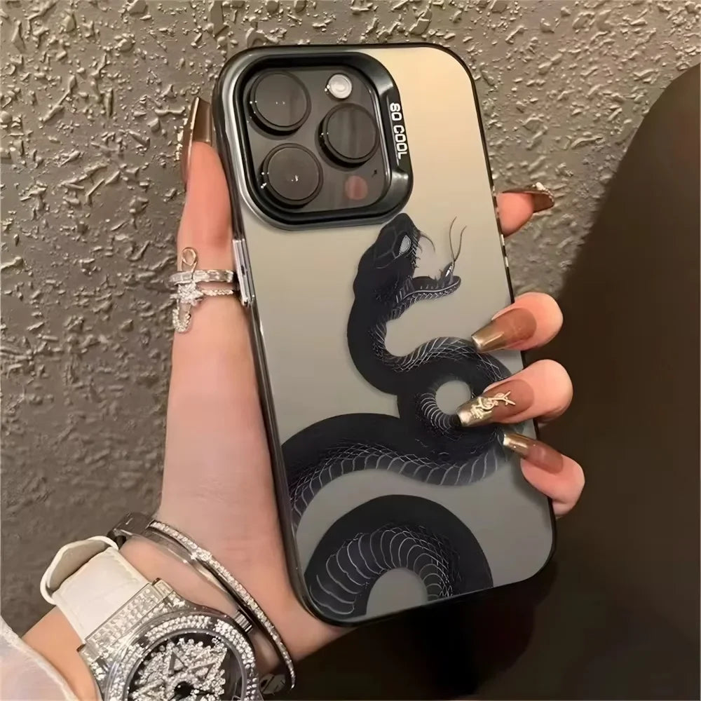 Snake Shockproof Soft Back Cover Coque Phone Case